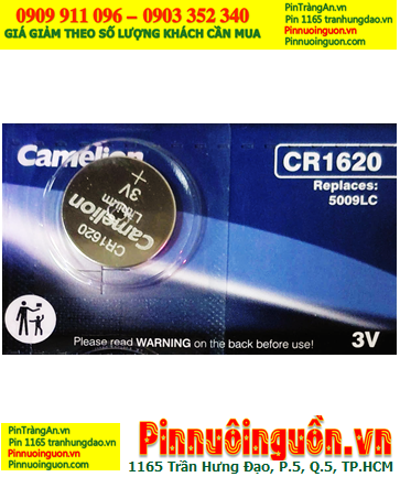 Camelion CR1620, Pin 3v Lithium Camelion CR1620 (16mm x 2.0mm) chính hãng