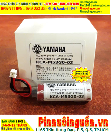 Yamaha KCA-M53G0-03, Pin nuôi nguồn PLC Yamaha KCA-M53G0-03 lithium 3.6v 2750mAh, Xuất xứ Nhật