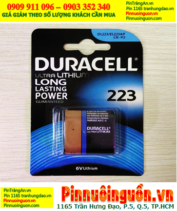 Duracell CR-P2 /2CP4036, Pin 6v Lithium Duracell DL233 EL223AP chính hãng (Loại vỉ 1viên)
