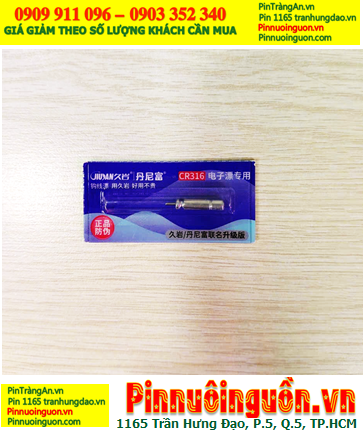 Jiusan CR316, Pin phao câu cá CR316, Pin gắn phao câu cá đêm JIUSAN CR316 lithium 3v