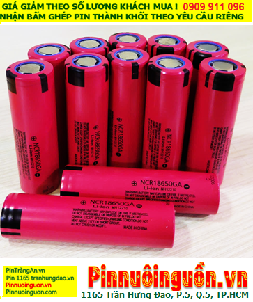 Panasonic NCR18650GA, Pin sạc 18650 3.7v Lithium NCR18650GA 3300mAh  Max3450mAh 10A chính hãng