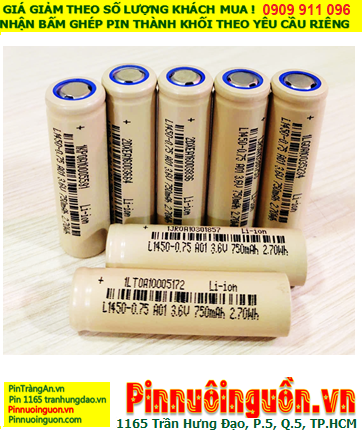 Pin sạc Lithium cho Đèn Pin, Pin sạc Lithium 3.6v AA 14500 L1450-0.75 (750mAh - 2.70Wh)
