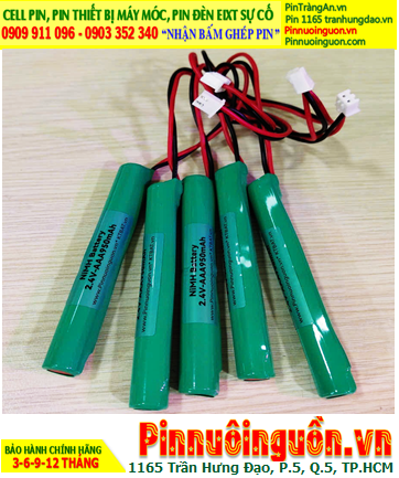 Pin đèn Exit thoát hiểm 2.4v-AAA950mAh, Pin đèn sự cố khẩn cấp 2.4v AAA950mAh, Pin Sạc NiMh 2.4v AAA950mAh