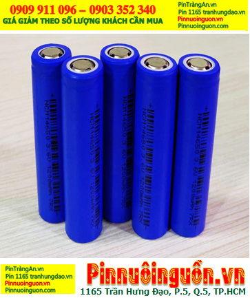 Pin đèn Pin LED 14650 3.7V, Pin sạc Lithium Li-ion NCM 14650-1200mAh-3.6v - 1200mAh (Flattop)