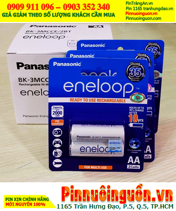 COMBO mua 01hộp (10vỉ=20viên) Pin sạc AA 1.2v 2000mAh Eneloop BK-3MCCE/2BT _Giá chỉ 1.790.000/Hộp