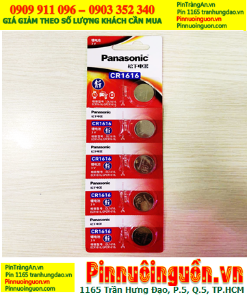 COMBO mua 1vỉ = 5viên Pin Panasonic CR-1616CW/5B lithium 3v _Giá chỉ 89.000đ/Vỉ 5viên