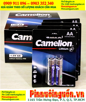 COMBO 01hộp (12vỉ=24viên) Pin Lithium 1.5v AA Camelion FR6-BP2 /P7 _Giá chỉ 1.068.000 /Hộp
