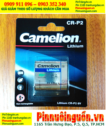 Camelion CR-P2, Pin CR-P2; Pin 6v lithium Camelion CR-P2 chính hãng (MẪU MỚI) /Loại vỉ 1viên