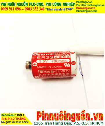 Maxell ER3SR, Pin nuôi nguồn PLC Maxell ER3SR 790mAh 3.6v Lithium Thionyl Chloride chính hãng