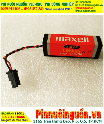 Maxell ER6K, Pin nuôi nguồn PLC Maxell ER6K lithium 3.6v AA 2000mAh Lithium Thionyl Chloride _Xuất xứ Nhật