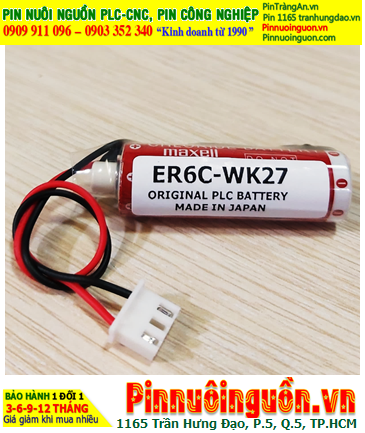 Maxell ER6C-W27K Pin nuôi nguồn Maxell ER6C W27K Lithium Thionyl Chloride  3.6v AA 1800mAh chính hãng