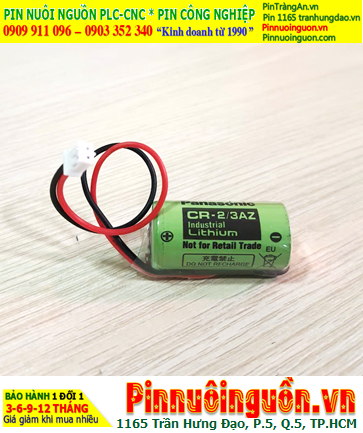 Panasonic CR-2/3AZ (Zắc PH2.0); Pin nuôi nguồn PLC Panasonic CR-2/3AZ lithium 3v 1600mAh (Nhật)
