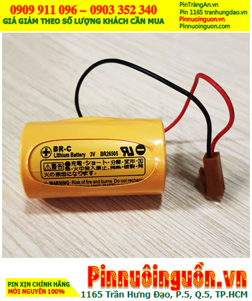 Panasonic BR-26505; Pin nuôi nguồn Panasonic BR-26505 /BR-C lithium 3v 5000mAh _Xuất xứ Nhật