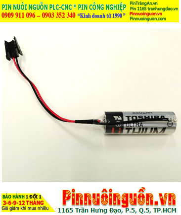 Toshiba ER6V (zắc đen Mitsu), Pin nuôi nguồn Toshiba ER6V lithium 3.6V AA2000mAh, Xuất xứ NHẬT