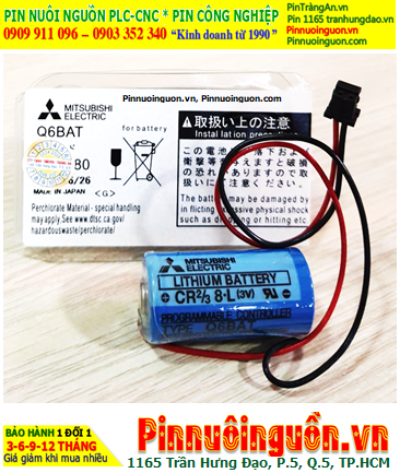 Mitsubishi CR2/3 8.L, Pin nuôi nguồn PLC Mitsubishi CR2/3 8.L lithium 3V chính hãng, Xuất xứ NHẬT