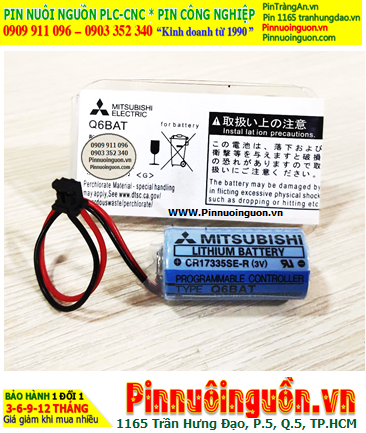 Mitsubishi Q6BAT CR17335SE-R; Pin nuôi nguồn Mitsubishi Q6BAT CR17335SE-R, Xuất xứ NHẬT