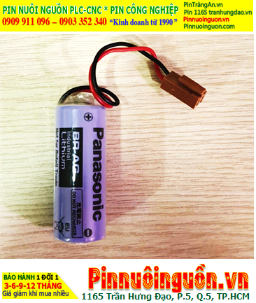 Panasonic BR-AG (Zắc JEA); Pin nuôi nguồn PLC Panasonic BR-AG lithium 3v 2200mAh, Xuất xứ NHẬT