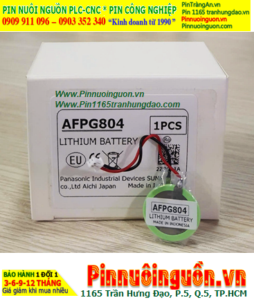Pin Panasonic AFPG804; Pin AFPG804; Pin nuôi nguồn PLC Panasonic AFPG804 lithium 3v _Made in Indonesia