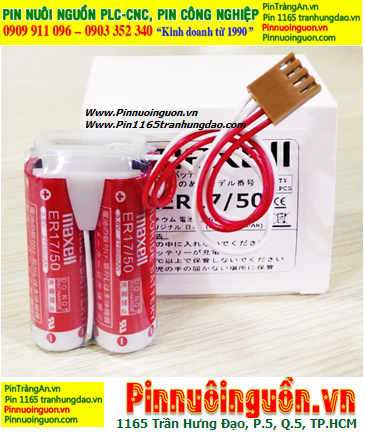 Maxell 2ER17/50; Pin nuôi nguồn PLC Maxell 2ER17/50 lithium 3.6v 5500mAh _Made in Japan