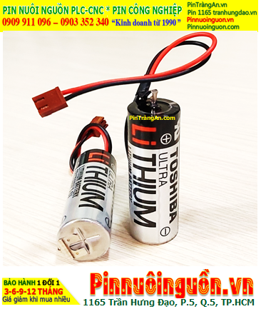 Pin ER17500V _Pin Toshiba ER17500V; Pin nuôi nguồn PLC Toshiba ER17500V lithium 3.6v A 2700mAh -Xuất xứ Nhật