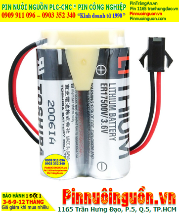 Toshiba 2ER17500V; Pin nuôi nguồn Toshiba 2ER17500V 3.6v 5400mAh (2 viên ghép đôi) _Xuất xứ Nhật