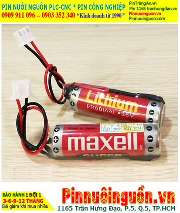 Maxell ER6B, Pin nuôi nguồn PLC Maxell ER6B SUPER Lithium 3.6v AA 1800mAh chính hãng _Xuất xứ Nhật