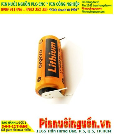 Sanyo CR17335SE; Pin nuôi nguồn Sanyo CR17335SE lithium 3v 2/3A 1800mAh _Xuất xứ Nhật