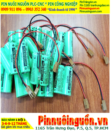 Sanyo 2CR17450SE-R (2 viên ghép đôi) Pin nuôi nguồn PLC lithium 3v 4400mAh, Xuất xứ Nhật