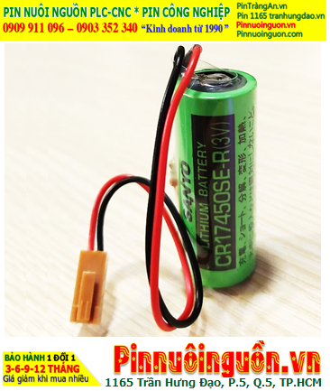 Sanyo CR17450SE-R (Zắc JEA); Pin nuôi nguồn PLC Sanyo CR17450SE-R 2200mAh, Xuất xứ NHẬT
