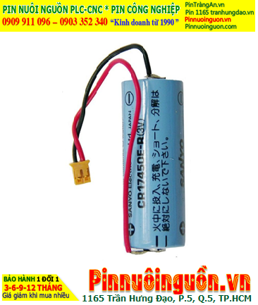 Sanyo CR17450E-R; Pin nuôi nguồn PLC Sanyo CR1745SE-R 2200mAh lithium 3v, Xuất xứ NHẬT