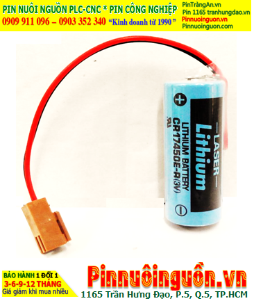 Sanyo CR17450E-R; Pin nuôi nguồn PLC Sanyo CR1745SE-R 2200mAh lithium 3v, Xuất xứ NHẬT