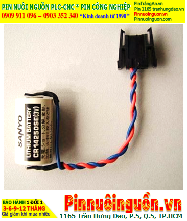 Sanyo CR14250SE (Zắc Allen); Pin nuôi nguồn Sanyo CR14250SE lithium 3v 1/2AA 850mAh, Xuất xứ NHẬT