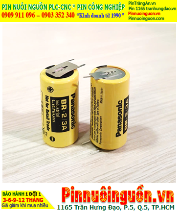 Panasonic BR-2/3A (chân thép); Pin nuôi nguồn Panasonic BR-2/3A lithium 3v 2/3A 1200mAh, Xuất xứ Nhật