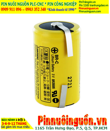 Panasonic BR-C (chân thép); Pin nuôi nguồn Panasonic BR-C lithium 3v C 5000mAh chính hãng, Xuất xứ Nhật