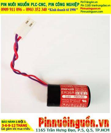 Maxell ER3SR, Pin nuôi nguồn PLC Maxell ER3SR 790mAh 3.6v Lithium Thionyl Chloride chính hãng