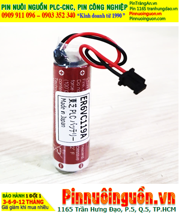 Maxell ER6C (ER6VC119A); Pin nuôi nguồn PLC Maxell ER6C 3.6v AA1800mAh Lithium Thionyl Chloride