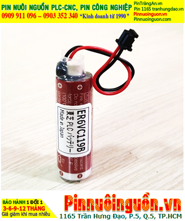 Maxell ER6C (ER6VC119B); Pin nuôi nguồn PLC Maxell ER6C 3.6v AA1800mAh Lithium Thionyl Chloride