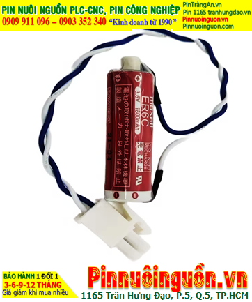 Maxell ER6C (Đầu sứ, zắc PLC); Pin nuôi nguồn PLC Maxell ER6C 3.6v AA1800mAh Lithium Thionyl Chloride