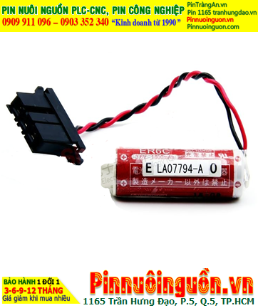 LA07794-A TA81373-C ER6C WK60 Pin nuôi nguồn 3.6v Lithium 1800mAh (Zắc cắm đặc biệt), Xuất xứ NHẬT