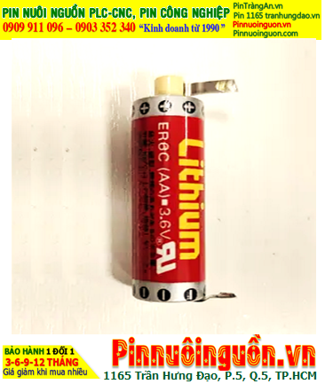 Maxell ER6 Super (Chân thép hàn); Pin nuôi nguồn PLC Maxell ER6C Super lithium 3.6v AA1800mAh _Xxứ Nhật
