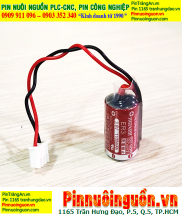 Pin Maxell ER3 _Pin ER3; Pin nuôi nguồn PLC Maxell ER3 lithium 3.6v 1/2AA 1100mAh _Xuất xứ Nhật