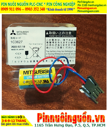 Mitsubishi ER17330V; Pin nuôi nguồn Mitsubishi ER17330V lithium 3.6v 2/3A 1700mAh chính hãng, Xuất xứ Nhật