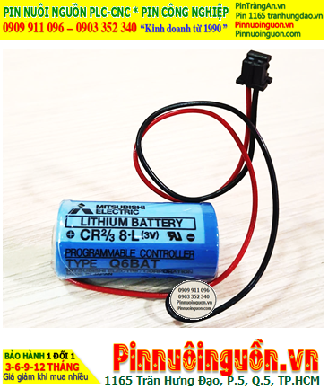 Mitsubishi CR2/3 8.L, Pin nuôi nguồn PLC Mitsubishi CR2/3 8.L lithium 3V chính hãng, Xuất xứ NHẬT