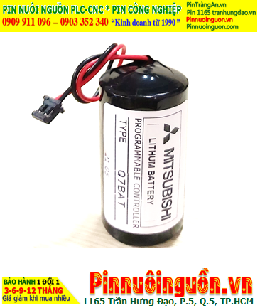 Pin Q7BAT _Pin Mitsubishi Q7BAT; Pin nuôi nguồn Mitsubishi Q7BAT lithium 3v 5000mAh _Xuất xứ Nhật