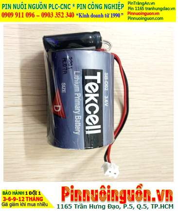 Tekcell SB-D02 (đã gắn tụ); Pin nuôi nguồn PLC Tekcell SB-D02 lithium 3.6v 19000mAh _Made in Korea