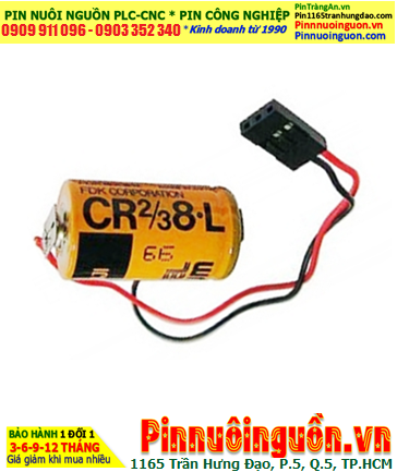 FUJI CR2/3 8.L; Pin nuôi nguồn FUJI CR2/3 8.L lithium 3v 2/3A 1900mAh chính hãng, Xuất xứ NHẬT
