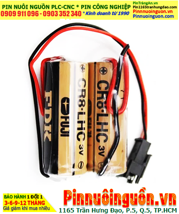 FUJI CR8.LHC; Pin nuôi nguồn FUJI CR8.LCH lithium 3v 6000mAh (2 viên ghép đôi), Xuất xứ NHẬT