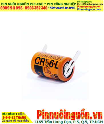 FUJI CR1/2 6.L; Pin nuôi nguồn FUJI CR1/2 6.L Lithium 3v 1/2AA 1000mAh chính hãng, Xuất xứ Nhật
