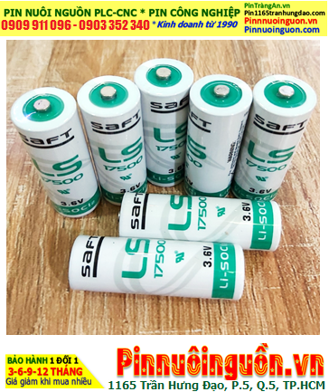 Pin Saft LS17500 _Pin LS17500; Pin nuôi nguồn PLC Saft LS17500 lithium 3.6v A 3600mAh _Xuất xứ Pháp