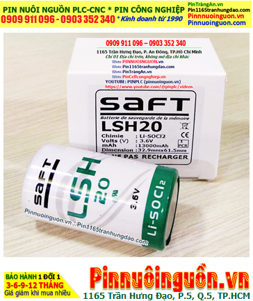 Pin Saft LSH20 _Pin LSH20; Pin nuôi nguồn PLC Saft LSH20 lithium 3.6v D 13000mAh _Xuất xứ Pháp